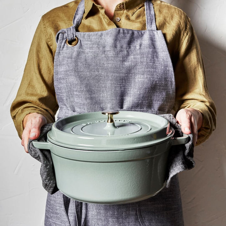 Staub Round Cocotte Eucalyptus