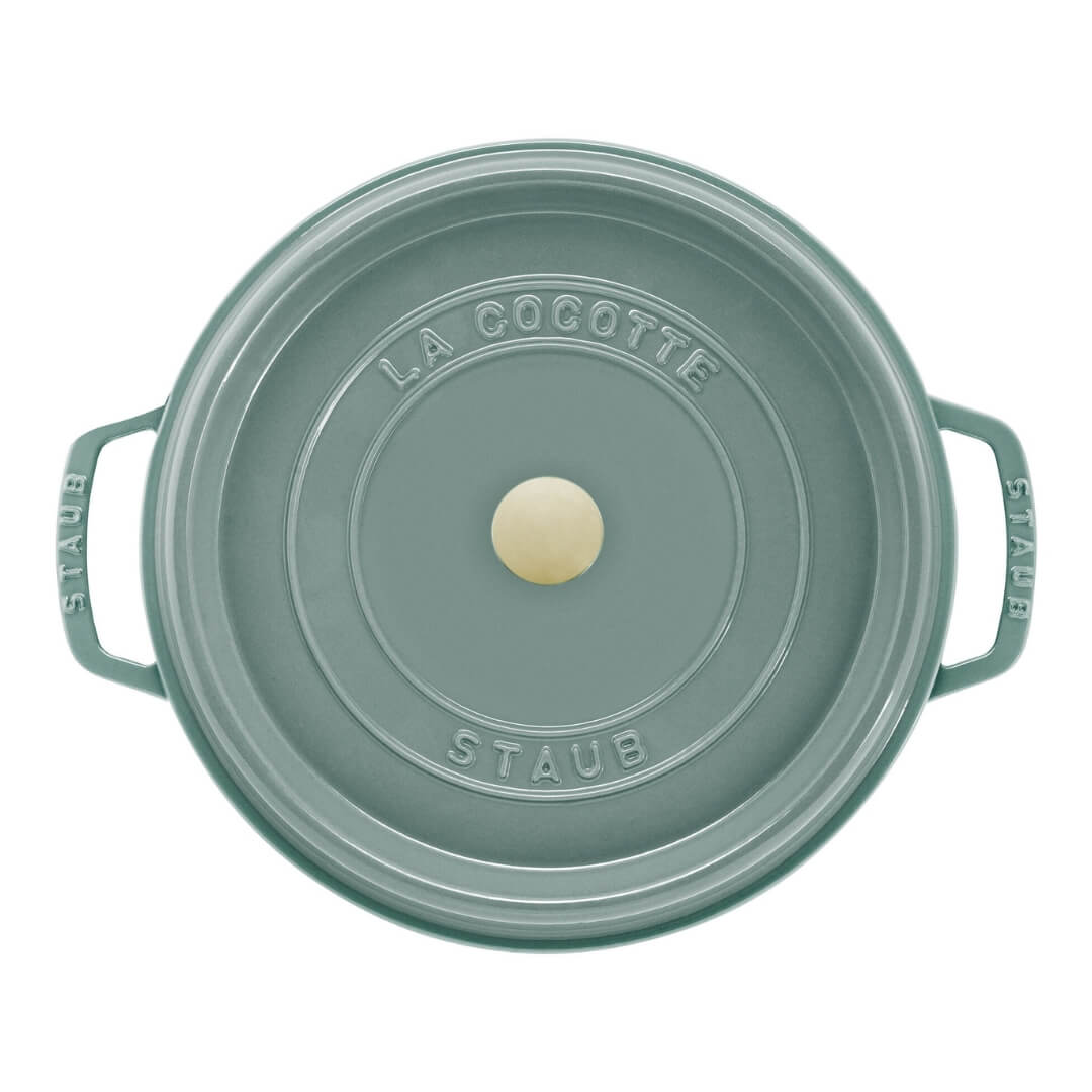 Staub Round Cocotte Eucalyptus