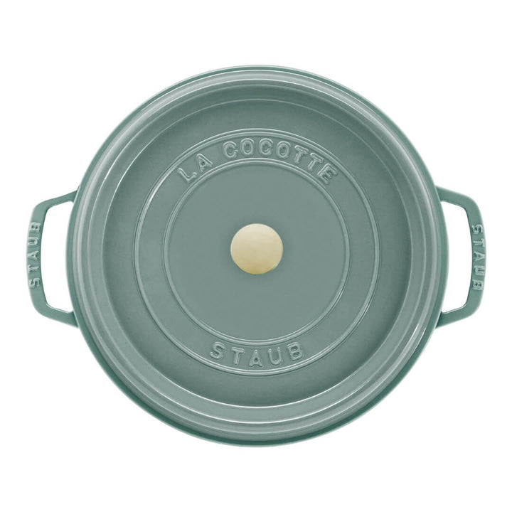 Staub Round Cocotte Eucalyptus