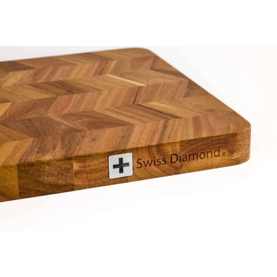 Swiss Diamond Acacia Herringbone Cutting Board