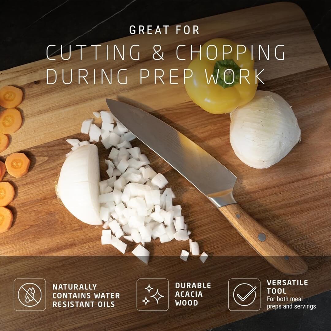 Swiss Diamond Long Grain Acacia Cutting Board