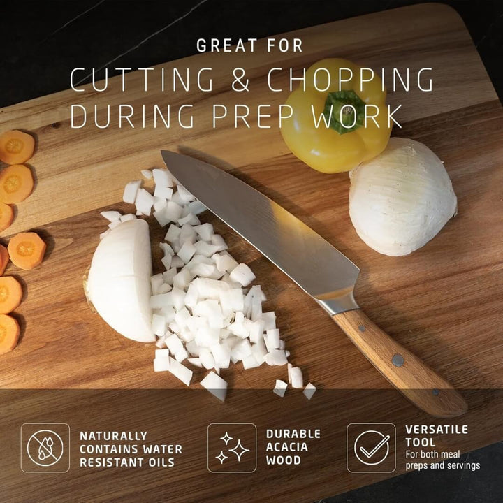 Swiss Diamond Long Grain Acacia Cutting Board