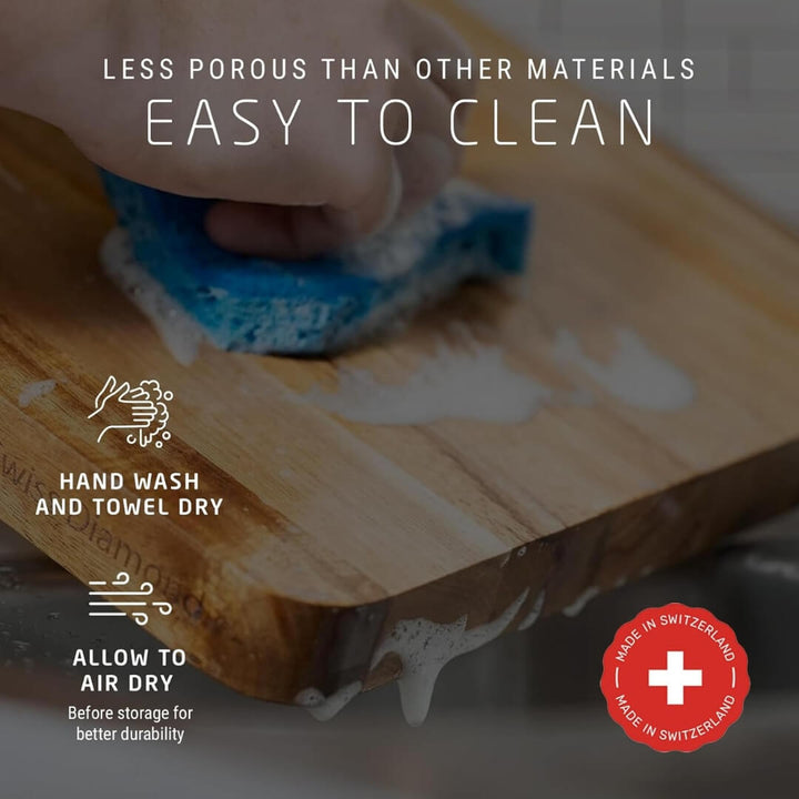 Swiss Diamond Long Grain Acacia Cutting Board