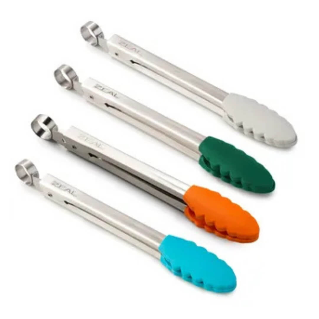 Zeal Silicone Coloured Tongs 10"/26cm