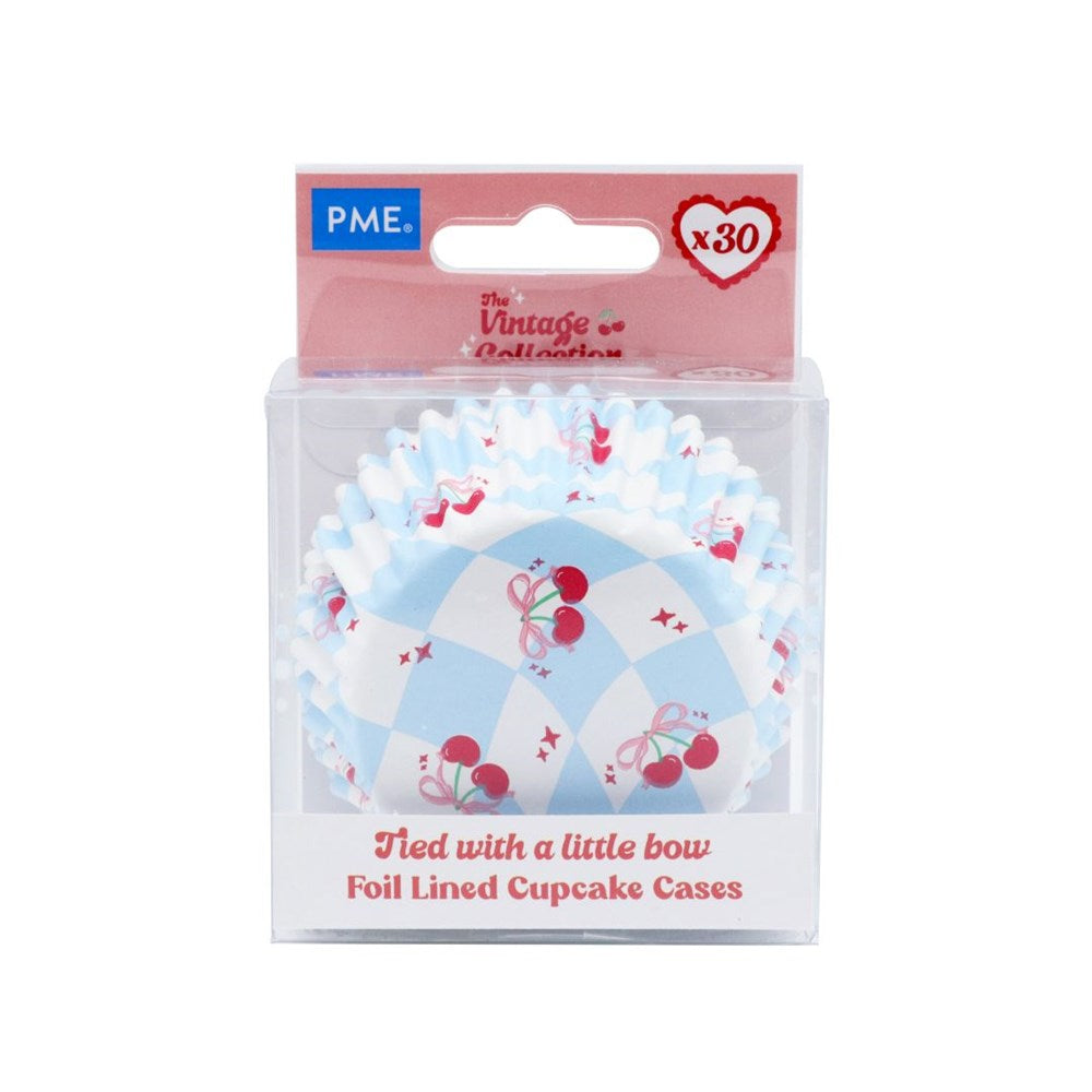 PME Cupcake Cases Vintage Bow 30pk
