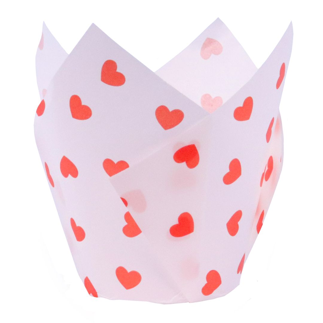 PME Tulip Muffin Cases Love Hearts 24pk