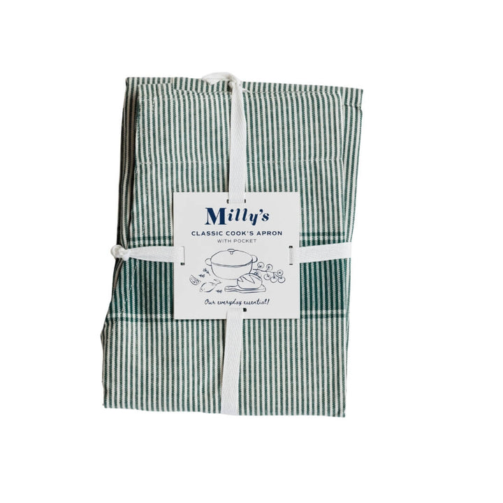 Milly's Classic Cook's Apron Forest Green