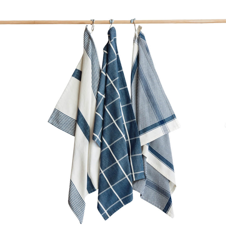 Milly’s Classic Everyday Tea Towels Chocolate 3pce