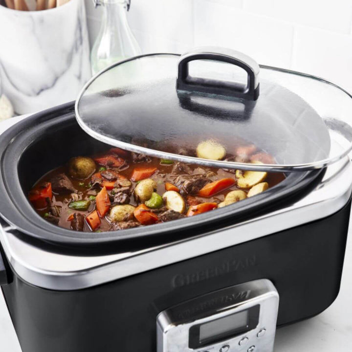 GreenPan 6L Slow Cooker Black