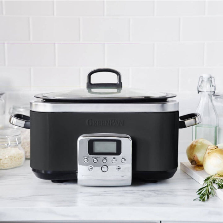 GreenPan 6L Slow Cooker Black