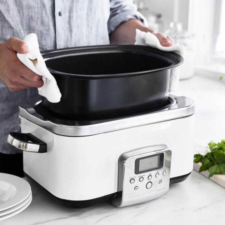 GreenPan 6L Slow Cooker Cloud Cream