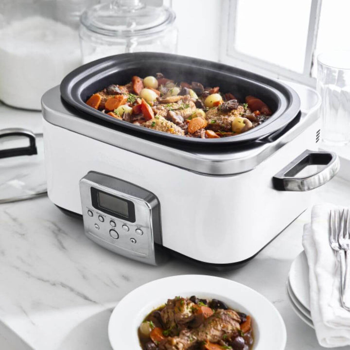 GreenPan 6L Slow Cooker Cloud Cream