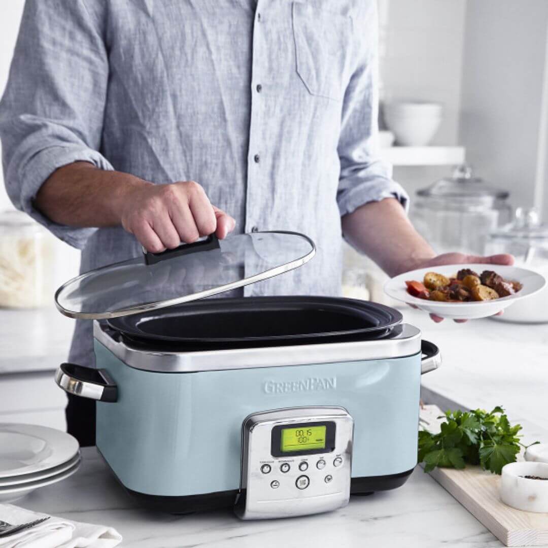 Greenpan 6L Slow Cooker Blue Haze