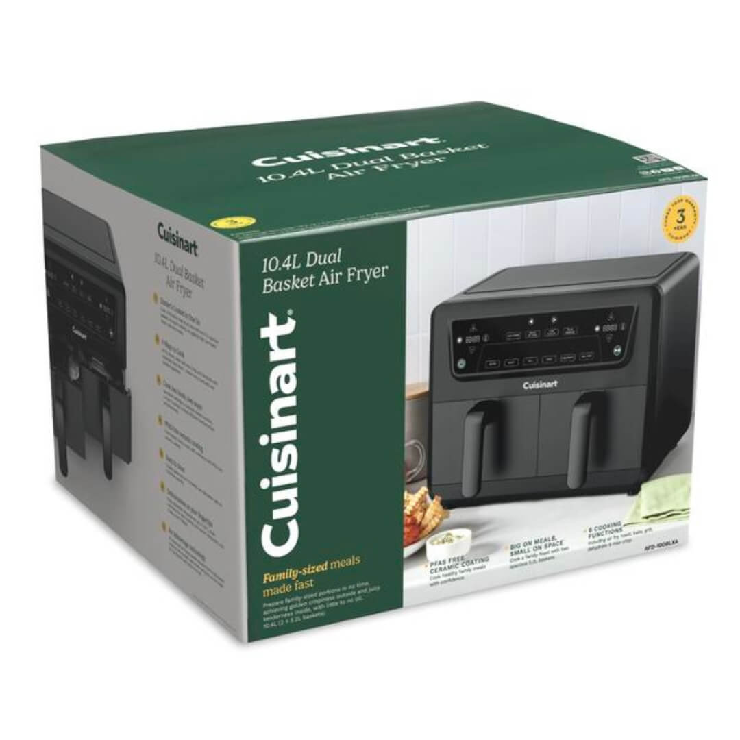 Cuisinart XXL Dual Zone 10.4L Air Fryer PFAS Free