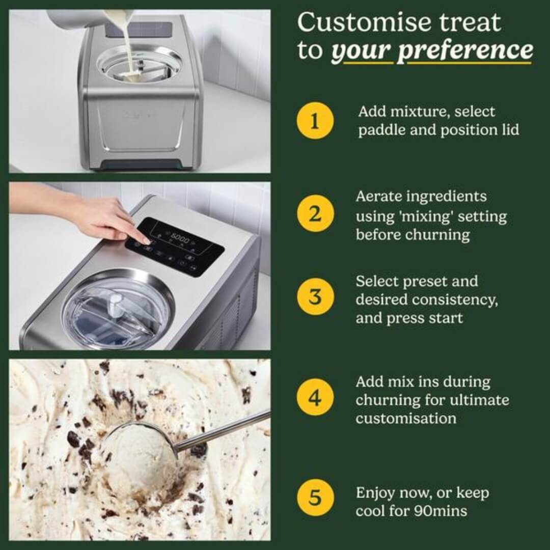 Cuisinart Elite Freeze Ease Pro Ice-Cream & Gelato Maker 1.5L