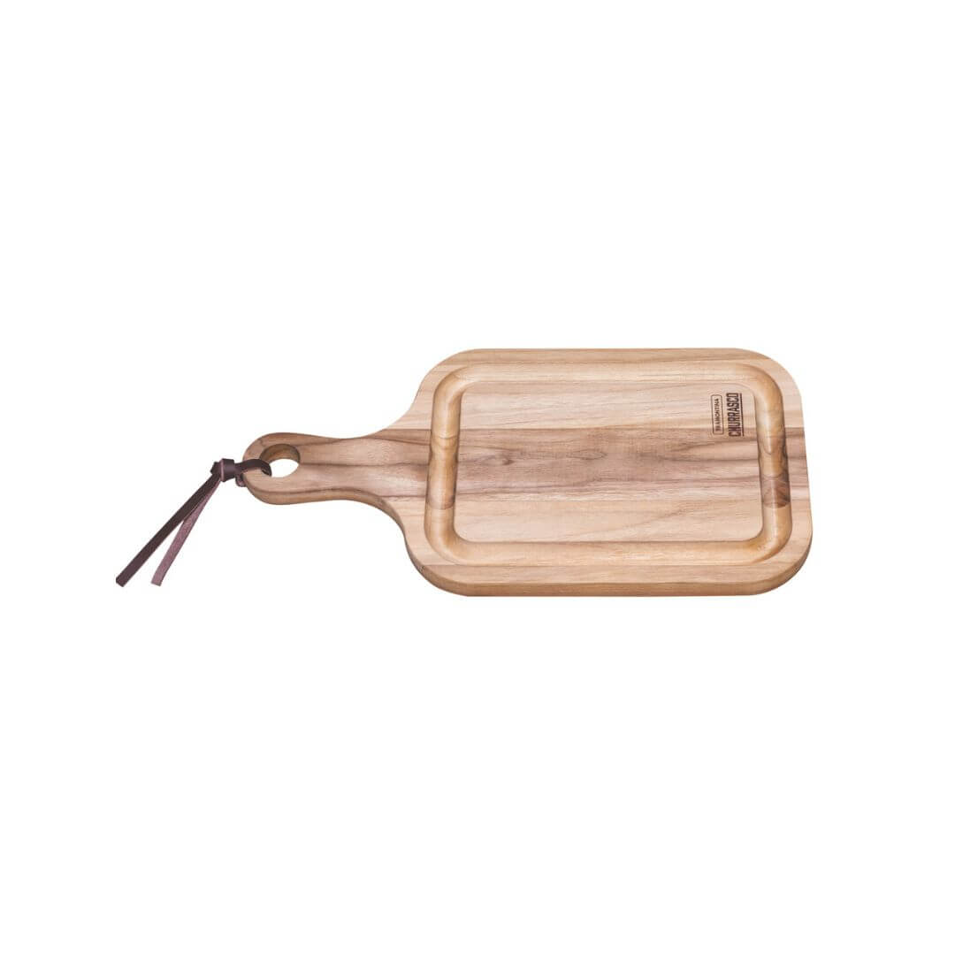 Tramontina Teak Wood Cutting Board with Handle