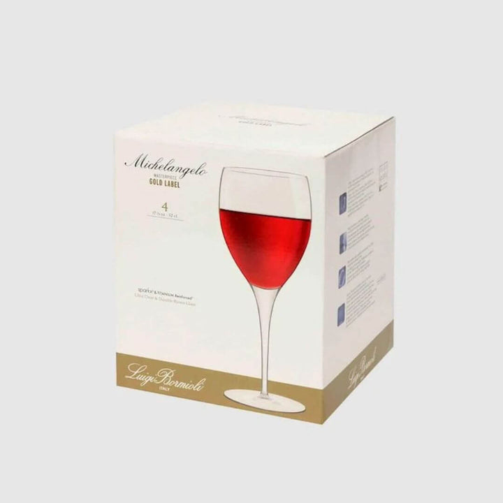 Luigi Bormioli Michelangelo Wine Glasses Set of 4