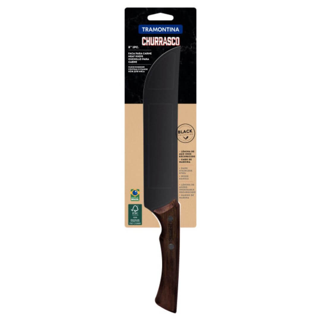 Tramontina Churrasco Black Meat Knife 20cm