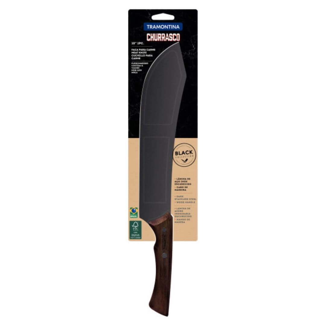 Tramontina Churrasco Black Meat Knife 24cm