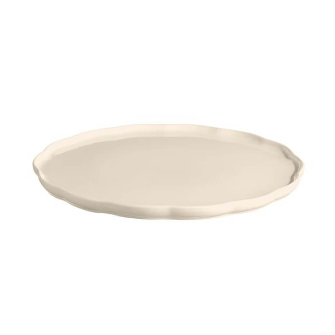 Emile Henry Madeleine Round Platter Clay