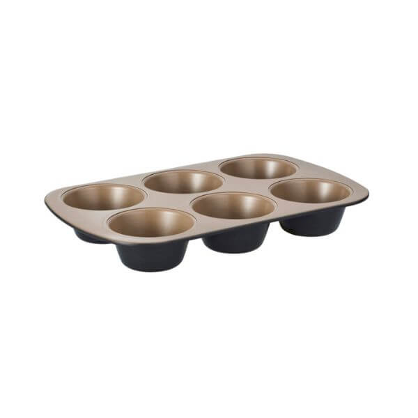 Ceramabake Non-Stick Texas Muffin Pan 6cup