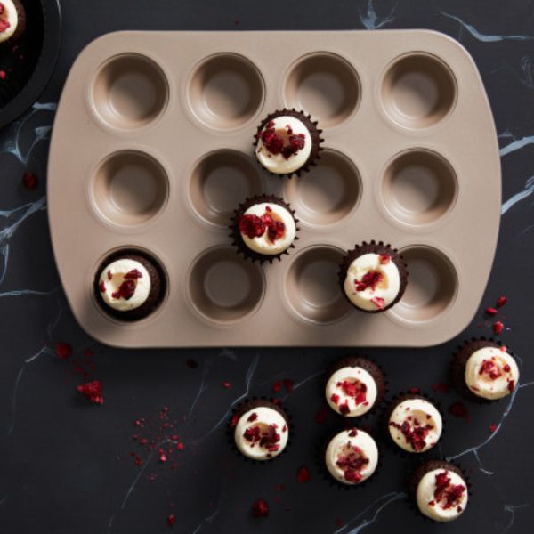 Ceramabake Non-Stick Mini Muffin Pan 12cup