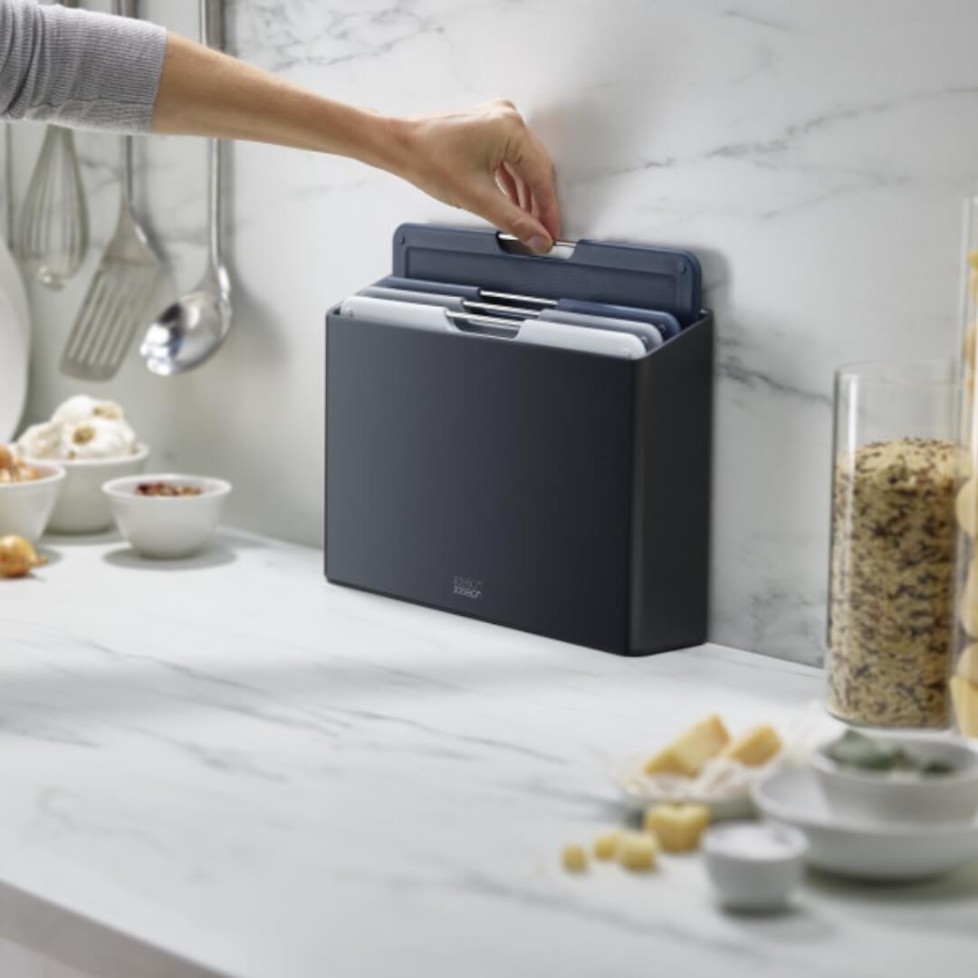 Joseph Joseph Folio Graphite Chopping Board Set 4pce