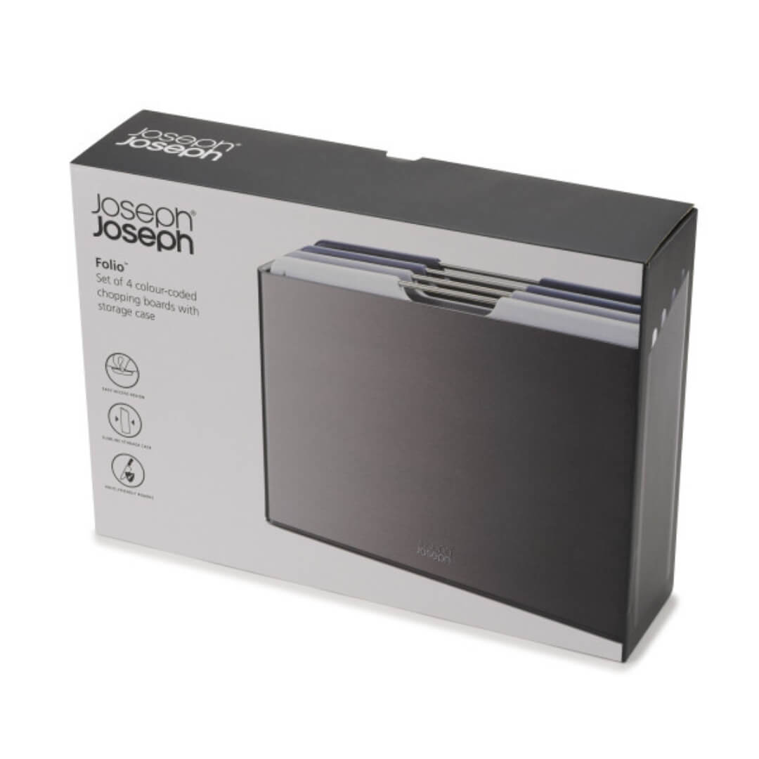 Joseph Joseph Folio Graphite Chopping Board Set 4pce