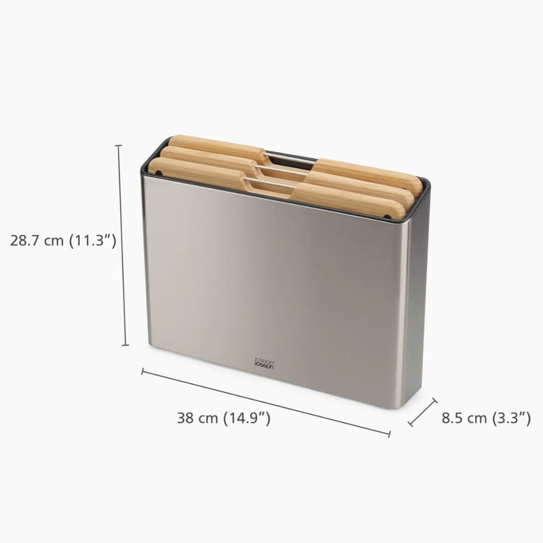 Joseph Joseph Folio Steel Bamboo Board Set 3pce