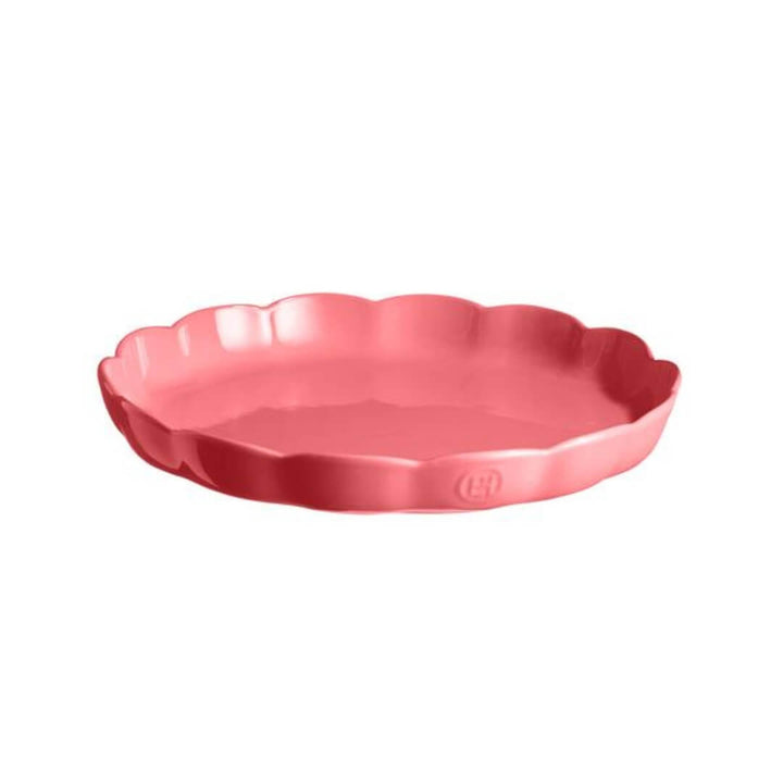 Emile Henry Madeleine Round Tart Dish Candy Rose