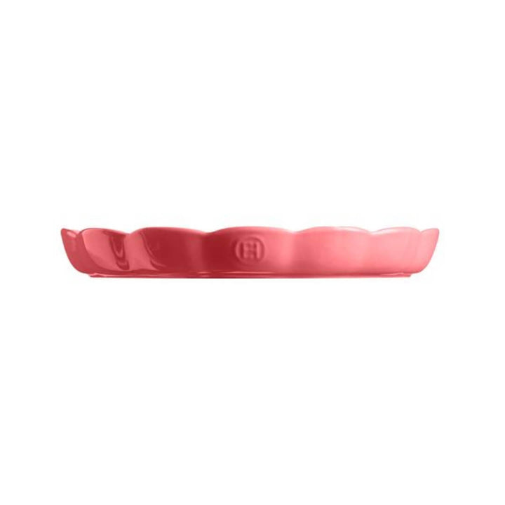 Emile Henry Madeleine Round Tart Dish Candy Rose