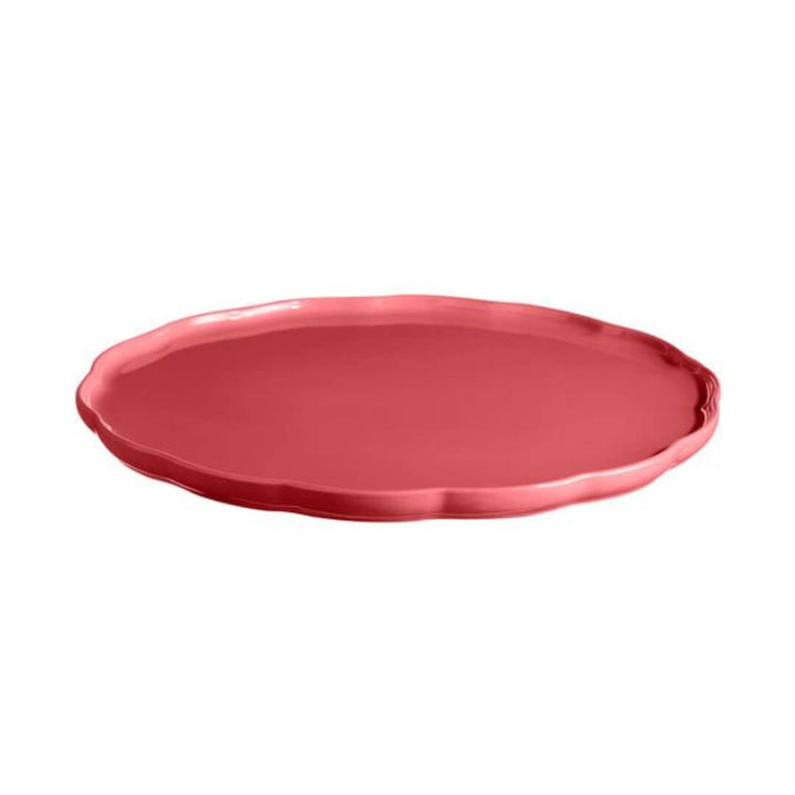 Emile Henry Madeleine Round Platter Candy Rose