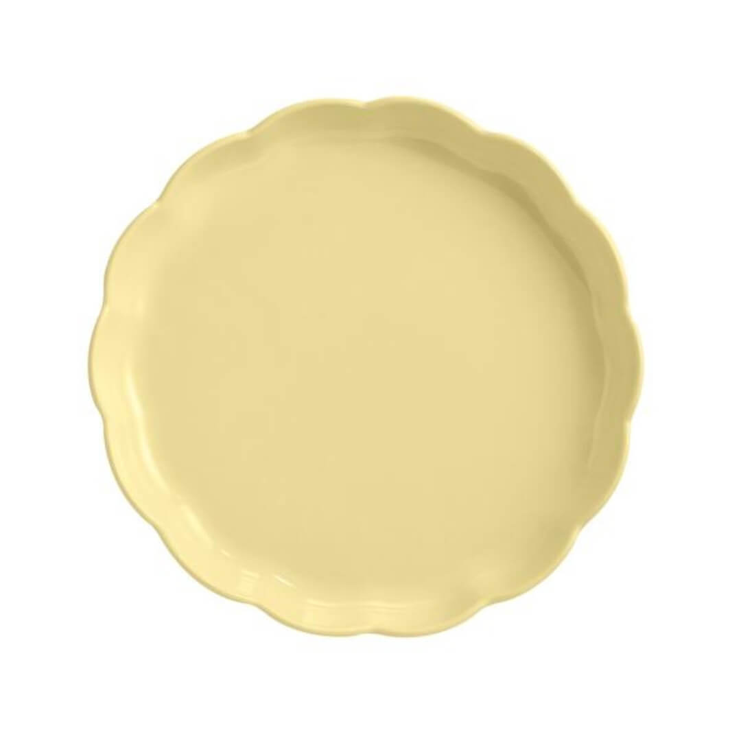 Emile Henry Madeleine Round Tart Dish Vanilla