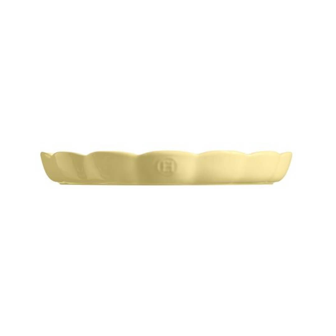 Emile Henry Madeleine Round Tart Dish Vanilla