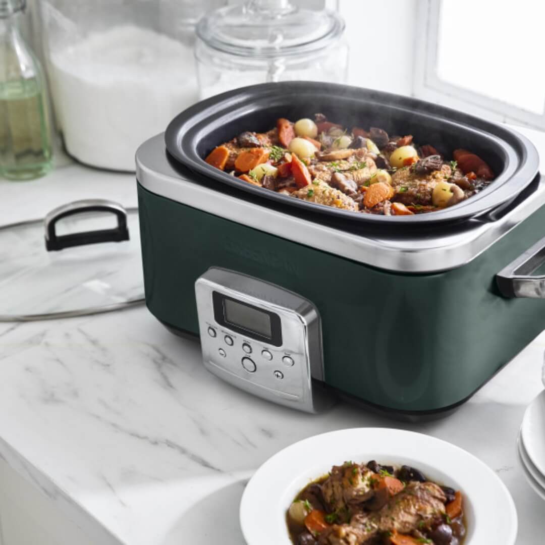 GreenPan Bistro Slow Cooker 6L Pine Green