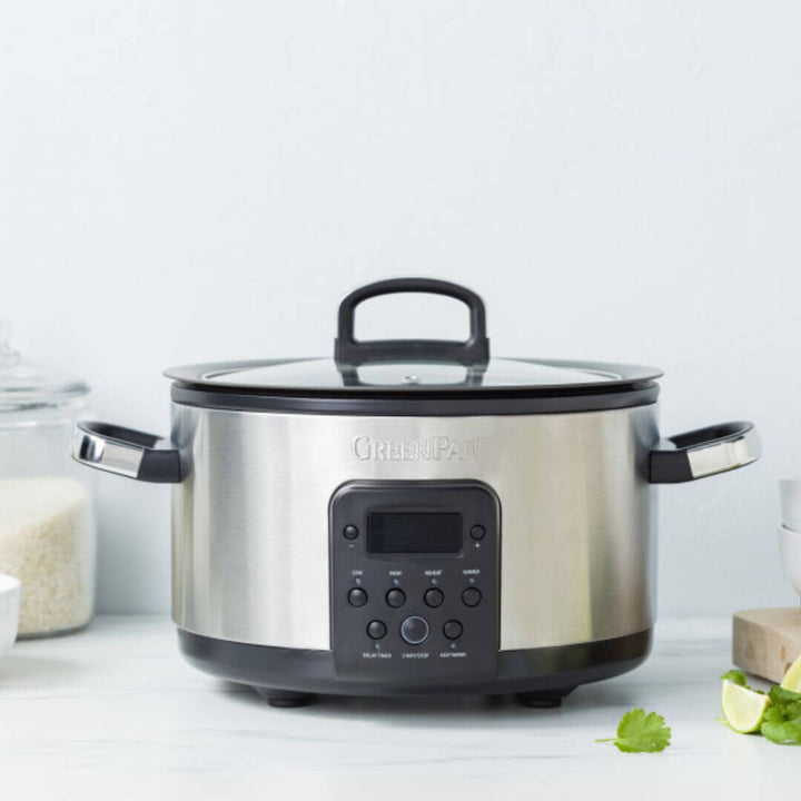 GreenPan Bistro Slow Cooker 3.7L S/S
