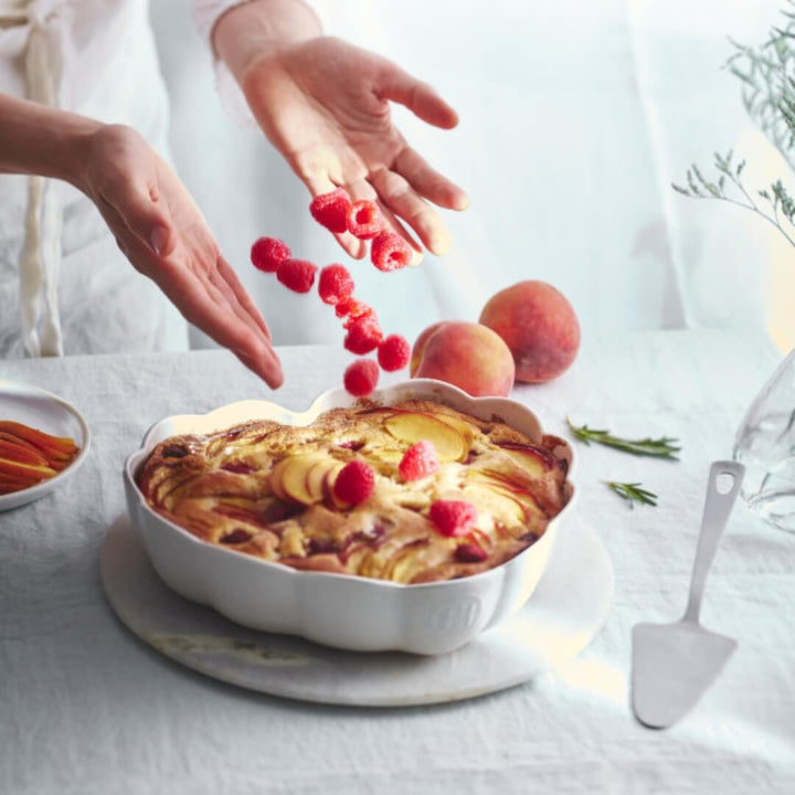 Emile Henry Madeleine Heart Dish Rose Candy