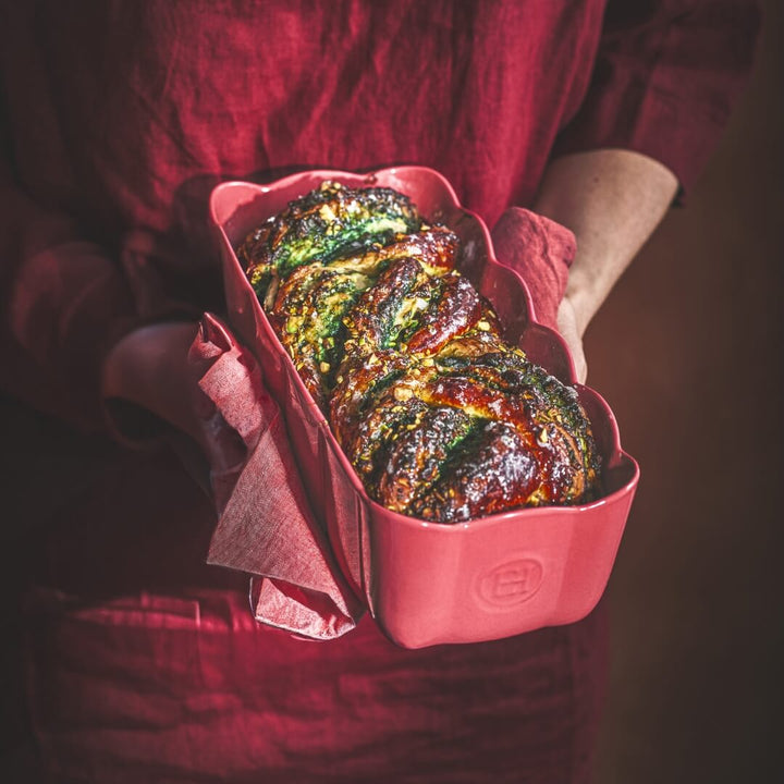 Emile Henry Madeleine Loaf Dish Rose Candy