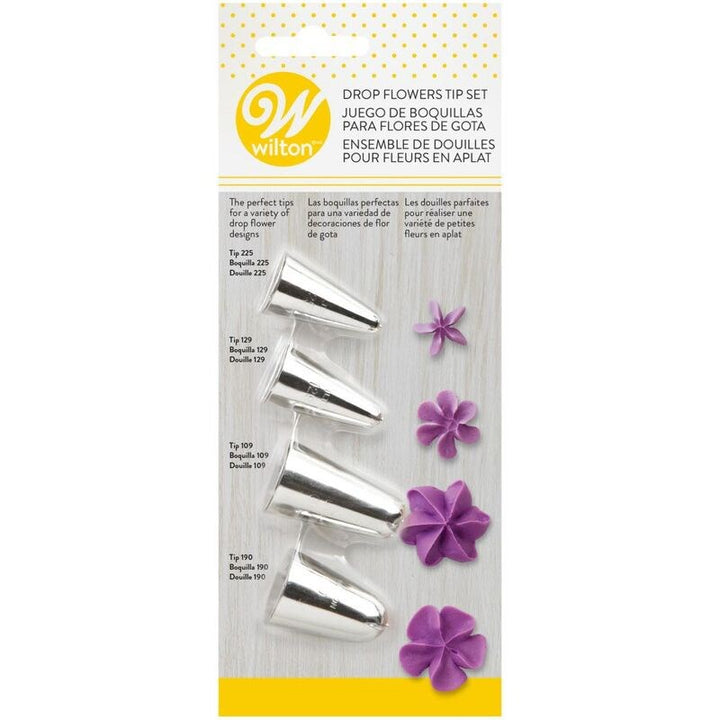 Wilton Drop Flower Tip Set 4pc