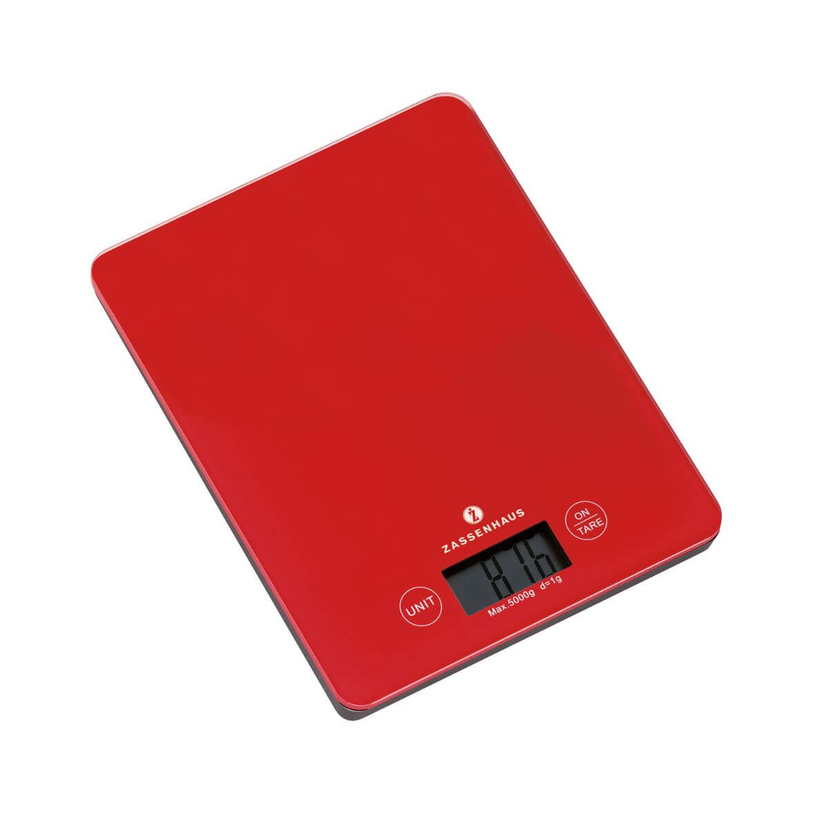 Zassenhaus Balance Digital Kitchen Scales Red