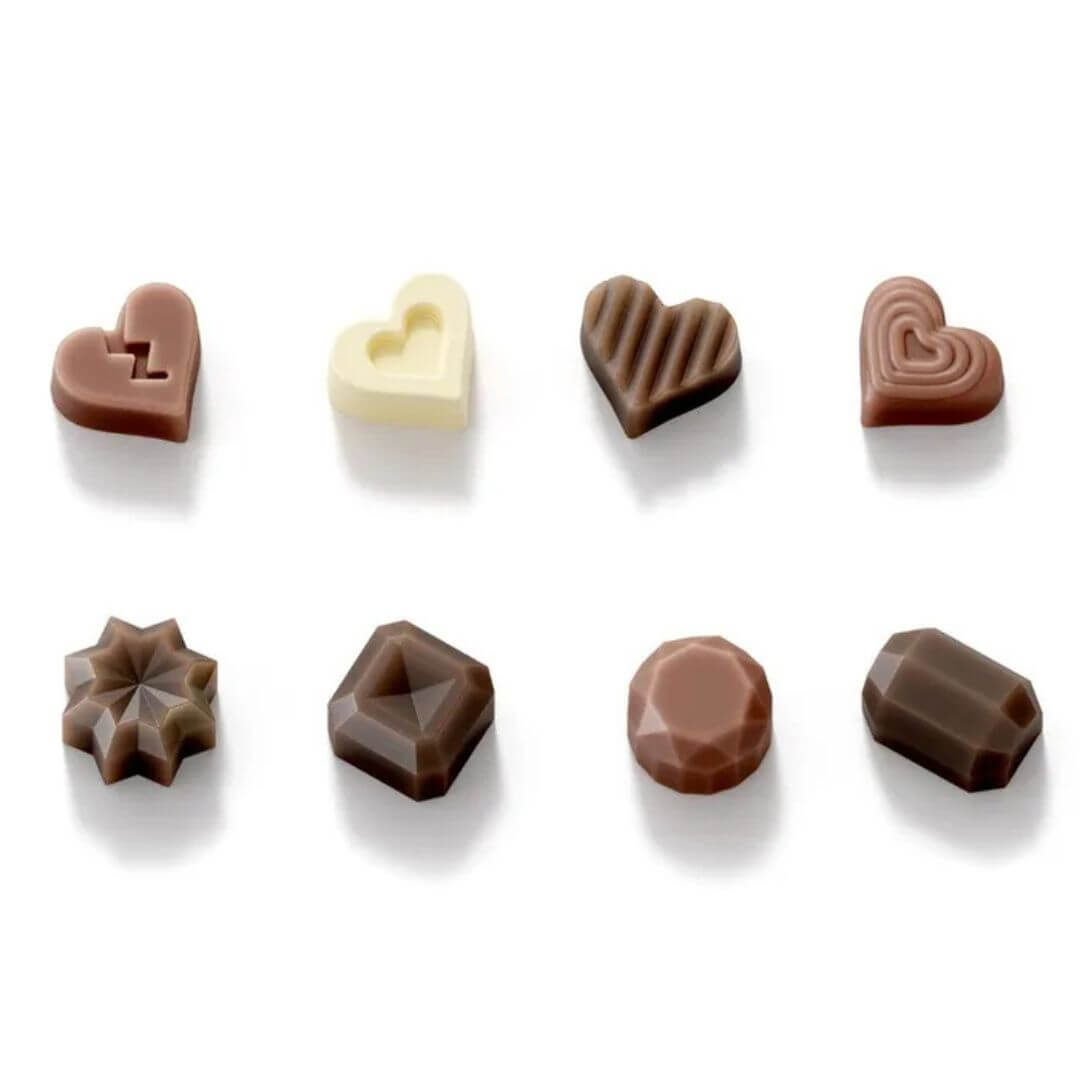 Zoku Chocolate Mould: Heart & Gem Set of 2