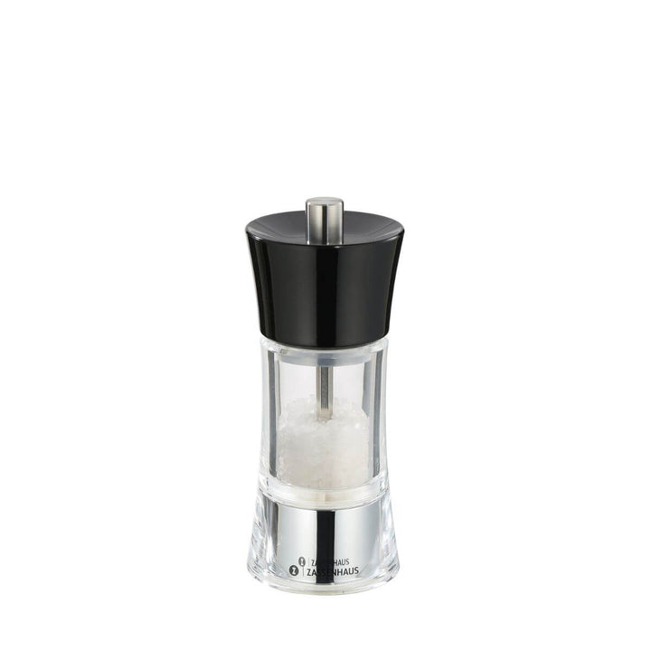 Zassenhaus Aachen Acrylic & Black Salt Mill 14cm