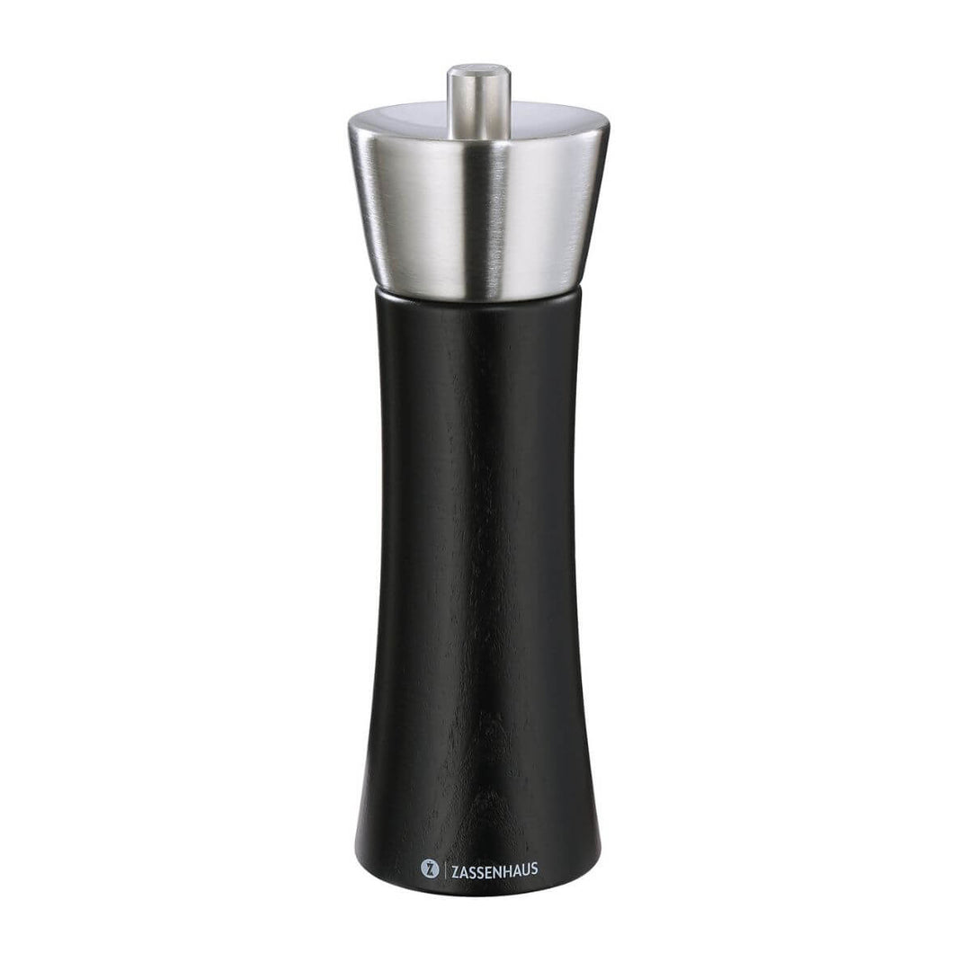 Zassenhaus Augsberg Salt Mill Black & S/S 18cm