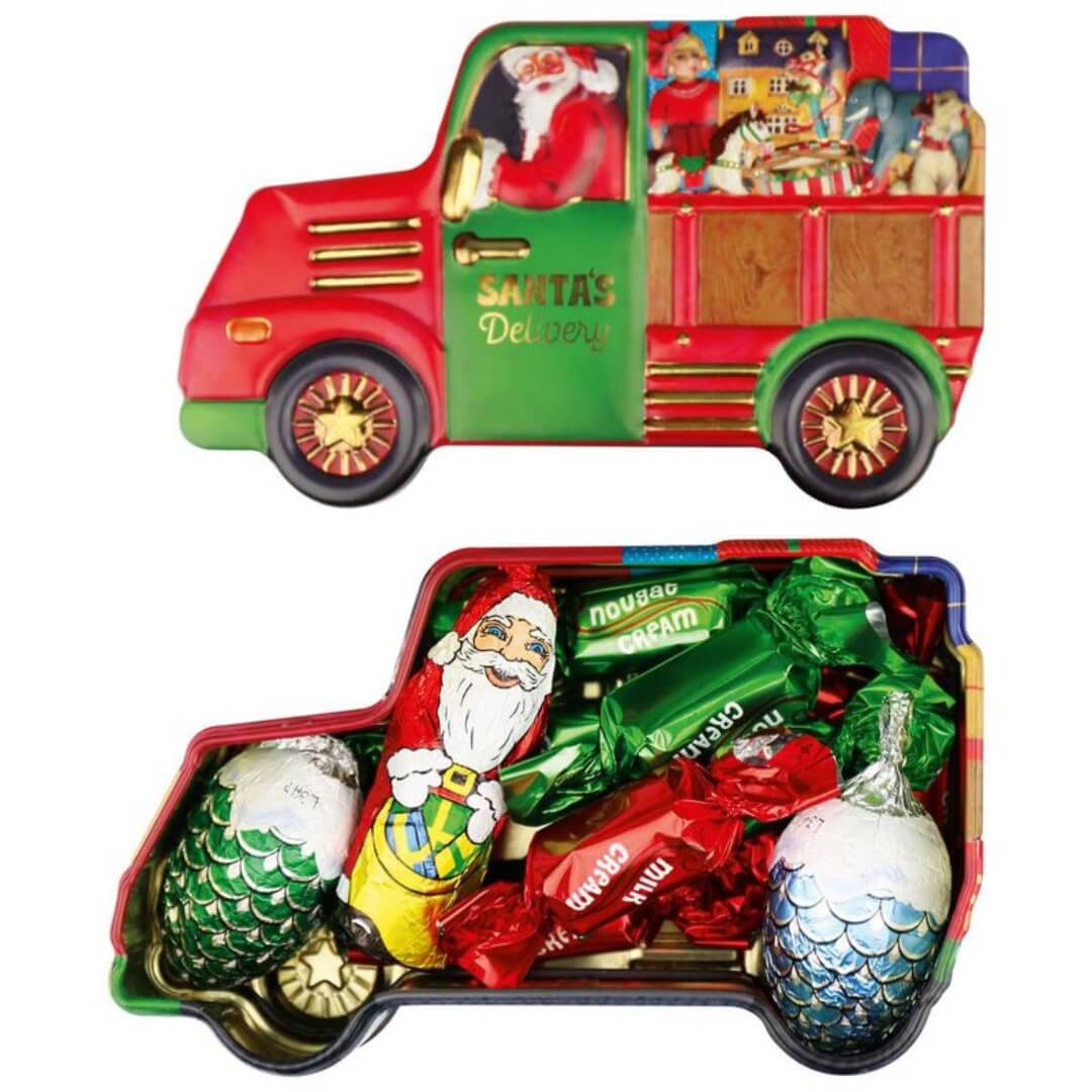 Windel Christmas Santa's Delivery Van Chocolate Tin 126g