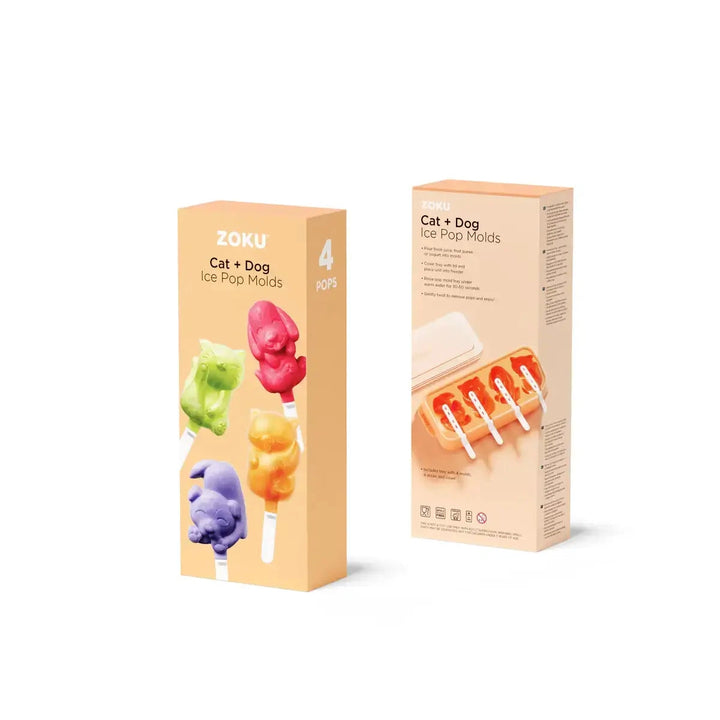 Zoku Cat & Dog Ice Pop Mould