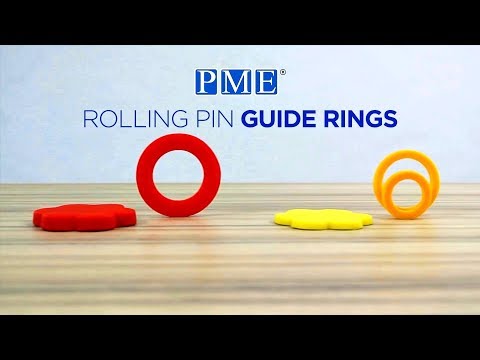 PME Large Rolling Pin Guide Rings set4
