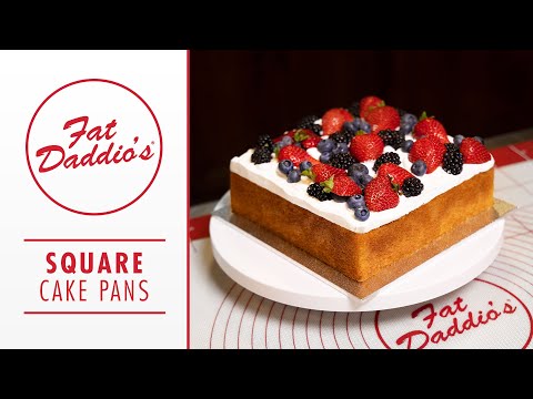Fat Daddio's Square 3 inch Deep Cake Pans