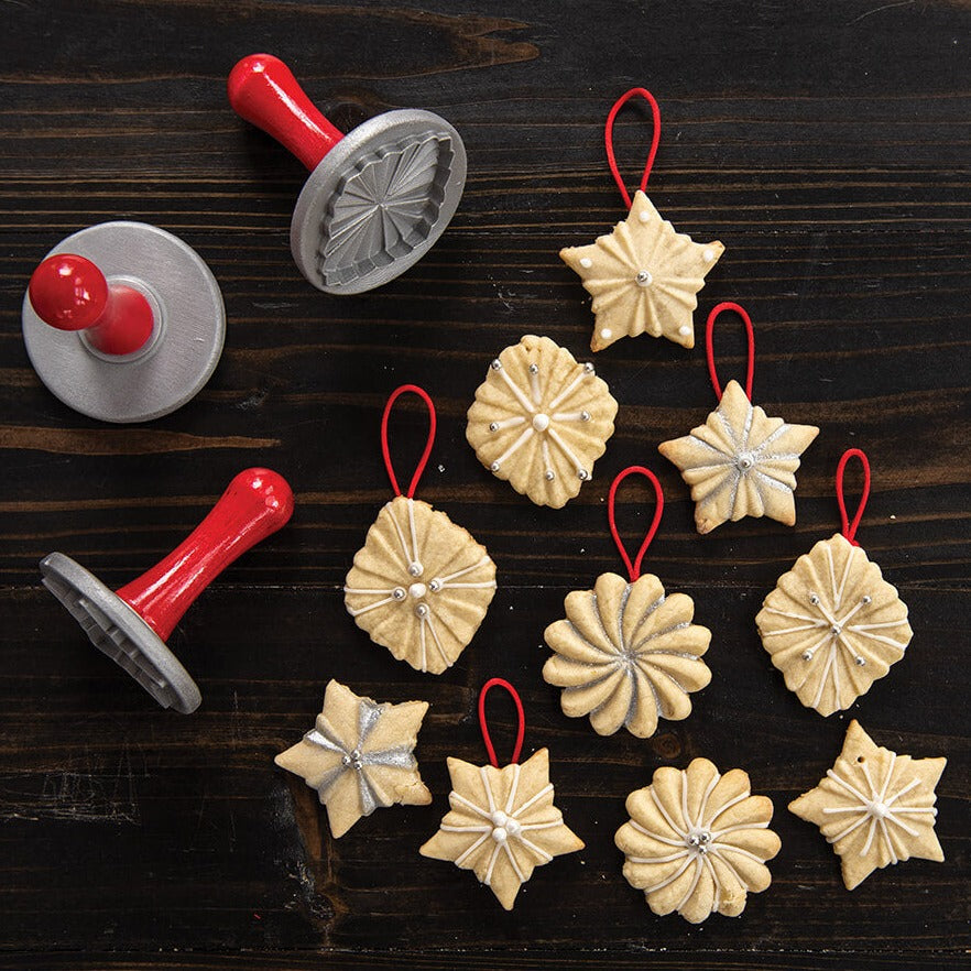 NordicWare Pretty Pleated Cookie Stamps Set of 3