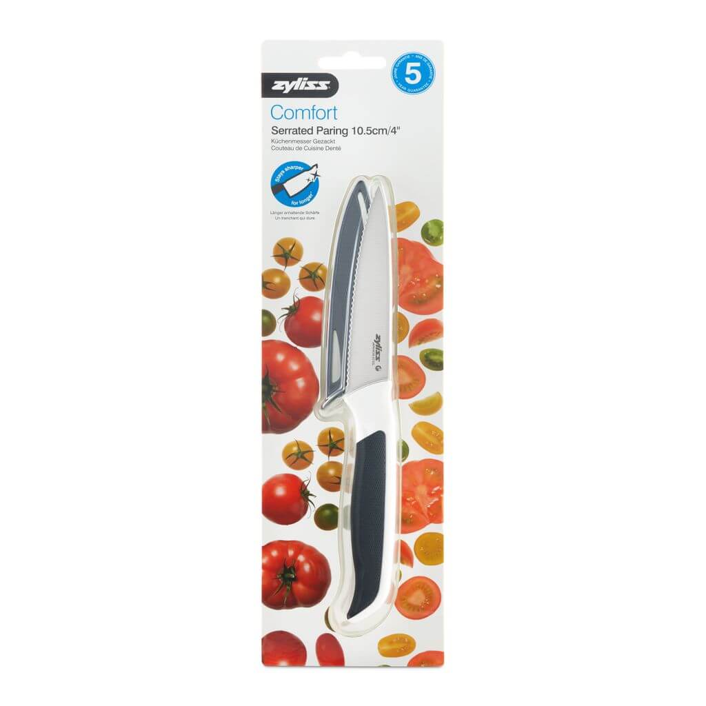 Zyliss Comfort Serrated Paring Knife with Cover
