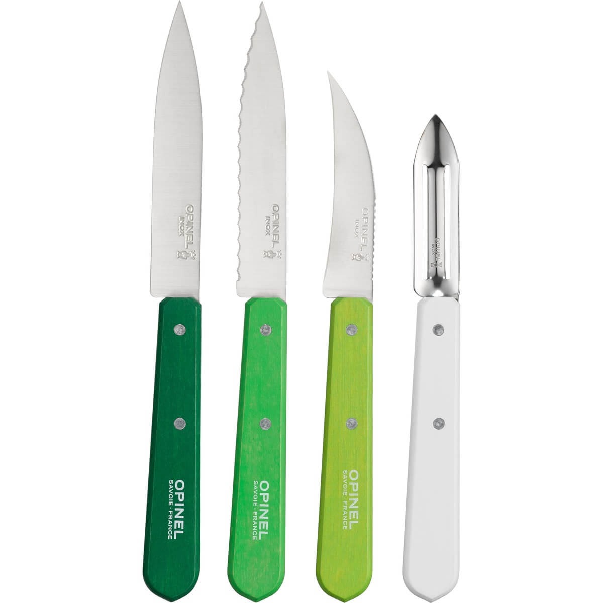 Opinel Spring Essential Knives 4pce